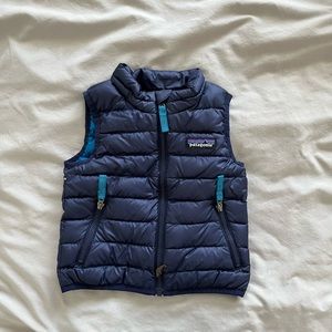 Baby toddler Patagonia blue puffer vest